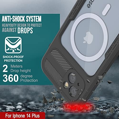Punkcase for iPhone 14 Plus עמיד למים מארז [Alpine 2.0 Series] [Slim Fit] [IP68 Certified] [Shockproof]